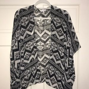 Black Aztec Kimono